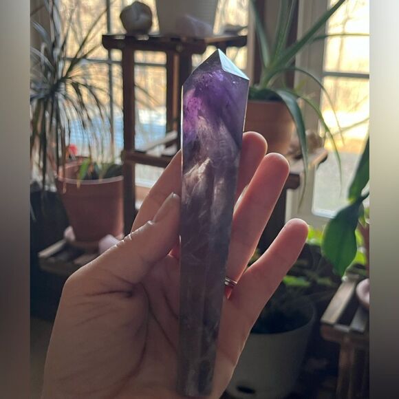🛑SOLD🛑6” High Quality Amethyst Crystal Root Wand - Picture 3 of 12